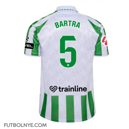 Camiseta Real Betis Marc Bartra #5 Primera Equipación 2024-25 manga corta